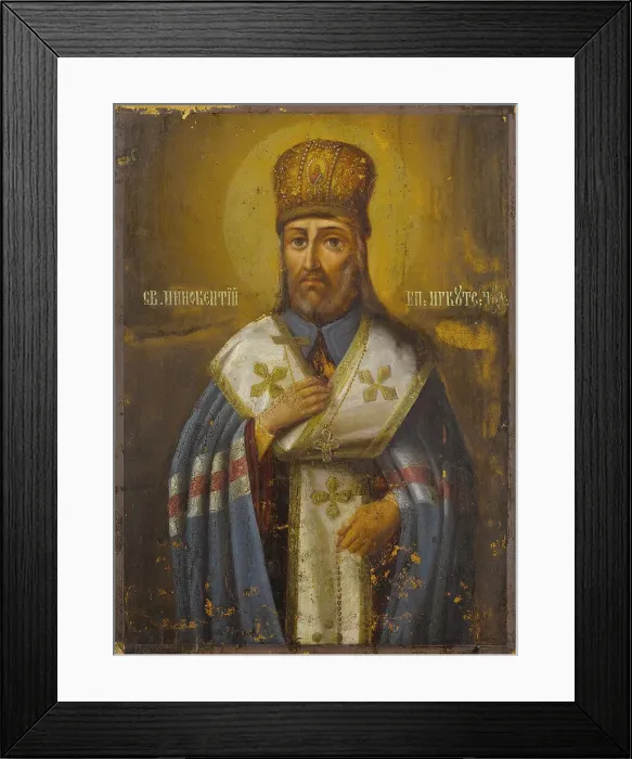 Framed Print : Saint Innocent, bishop of Irkutsk, 19th century. Artist: Russian icon Framed Print : Saint Innocent, bishop of Irkutsk, 19th century. Artist: Russian icon