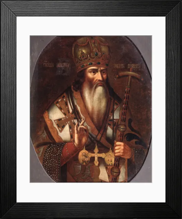 Framed Print : Portrait of Joachim, Patriarch of Moscow (1674-1690), End of 17th cen Artist: Russian master Framed Print : Portrait of Joachim, Patriarch of Moscow (1674-1690), End of 17th cen Artist: Russian master