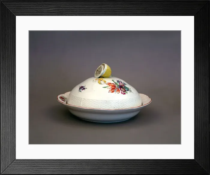 Framed Print : Tureen from the Imperial Porcelain Dinner Service (Imperial Porcelain Factory), 1775-1780. Artist: Russian master Framed Print : Tureen from the Imperial Porcelain Dinner Service (Imperial Porcelain Factory), 1775-1780. Artist: Russian master