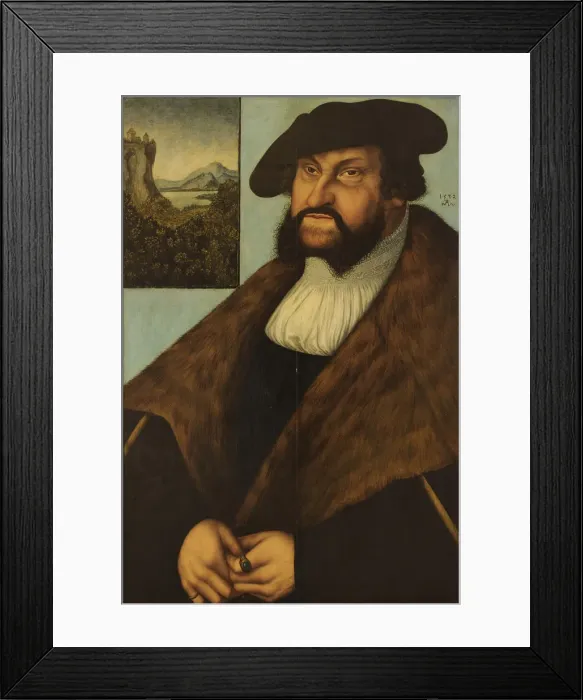 Framed Print : Johann the Steadfast (1468-1532), Elector of Saxony, 1532 Framed Print : Johann the Steadfast (1468-1532), Elector of Saxony, 1532