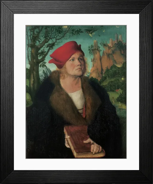 Framed Print : Portrait of Dr. Johannes Cuspinian, c. 1502-1503 Framed Print : Portrait of Dr. Johannes Cuspinian, c. 1502-1503