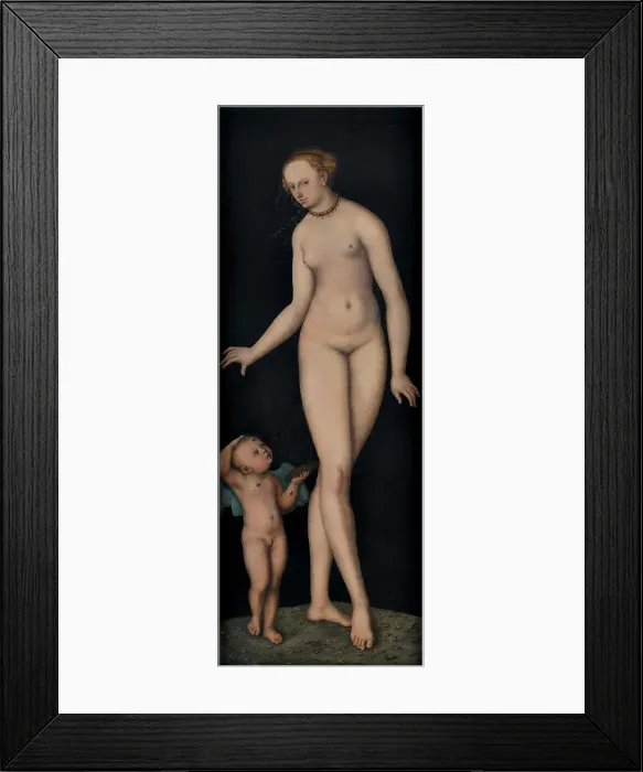 Framed Print : Venus with Cupid the Honey Thief, after 1537 Framed Print : Venus with Cupid the Honey Thief, after 1537