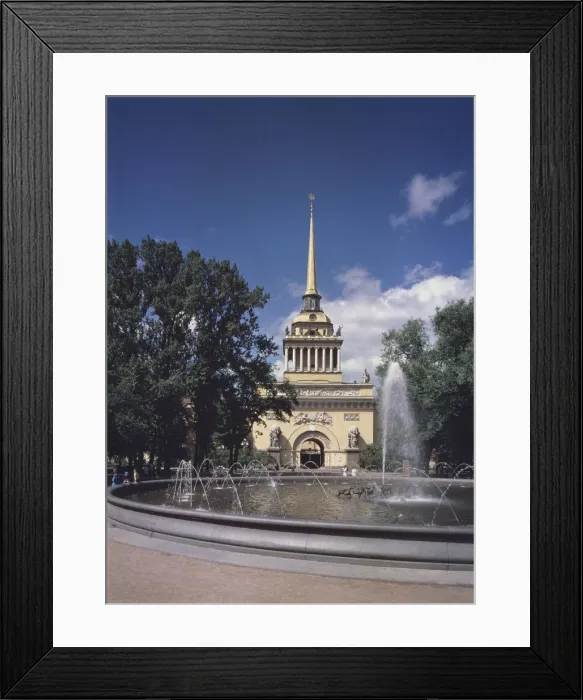 Framed Print : The Admirality in Saint Petersburg. The middle Tower of the Main Facade, 1806-1823. Artist: Sakharov, Andreyan Dmitrievich (1761-1811) Framed Print : The Admirality in Saint Petersburg. The middle Tower of the Main Facade, 1806-1823. Artist: Sakharov, Andreyan Dmitrievich (1761-1811)