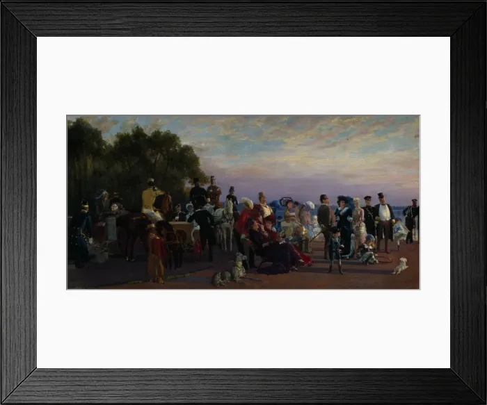 Framed Print : On the spit of Island (Strelka), 1870s. Artist: Savitsky, Konstantin Apollonovich (1844-1905) Framed Print : On the spit of Island (Strelka), 1870s. Artist: Savitsky, Konstantin Apollonovich (1844-1905)