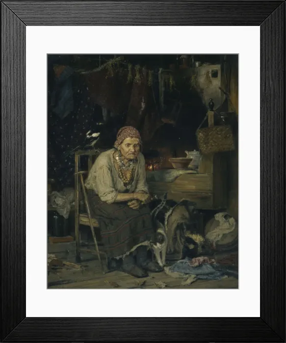 Framed Print : A Witch, 1879. Artist: Savitsky, Konstantin Apollonovich (1844-1905) Framed Print : A Witch, 1879. Artist: Savitsky, Konstantin Apollonovich (1844-1905)