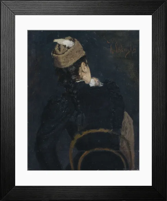 Framed Print : A Girl Student, 1890s. Artist: Savitsky, Konstantin Apollonovich (1844-1905) Framed Print : A Girl Student, 1890s. Artist: Savitsky, Konstantin Apollonovich (1844-1905)