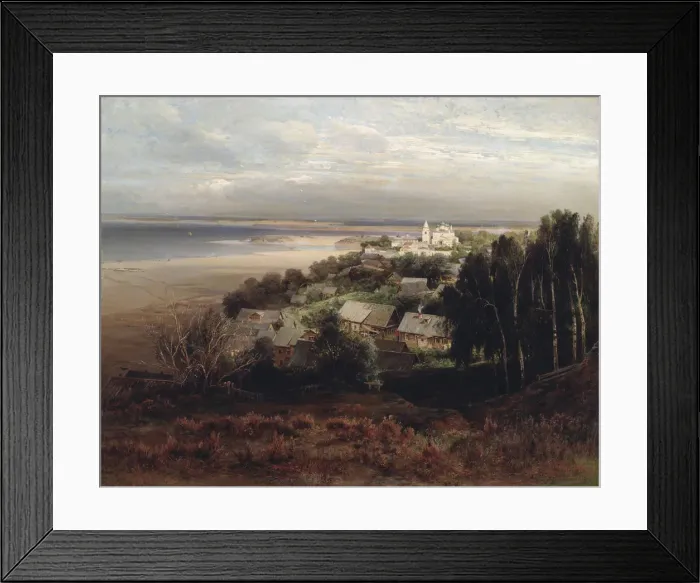 Framed Print : The Pechersky Ascension Monastery near Nizhny Novgorod, 1871. Artist: Savrasov, Alexei Kondratyevich (1830-1897) Framed Print : The Pechersky Ascension Monastery near Nizhny Novgorod, 1871. Artist: Savrasov, Alexei Kondratyevich (1830-1897)