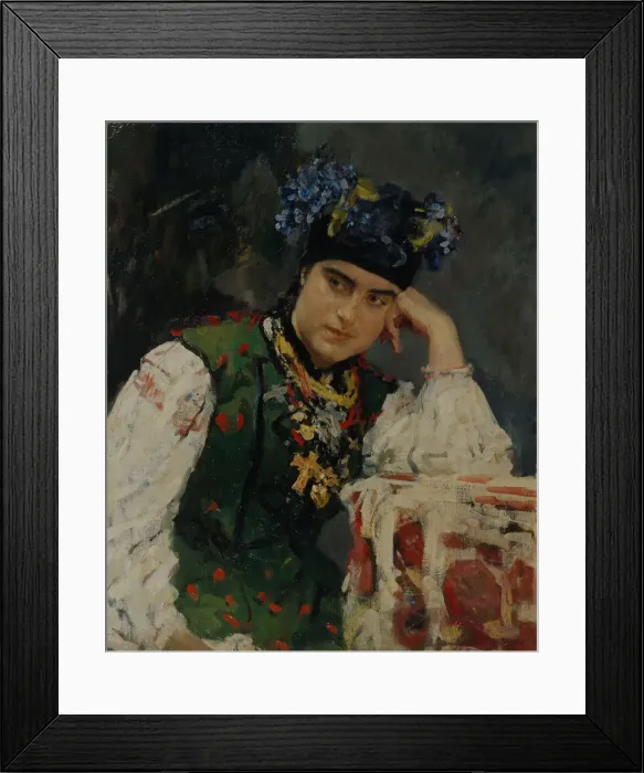 Framed Print : Portrait of Sofia Dragomirov, 1889. Artist: Serov, Valentin Alexandrovich (1865-1911) Framed Print : Portrait of Sofia Dragomirov, 1889. Artist: Serov, Valentin Alexandrovich (1865-1911)