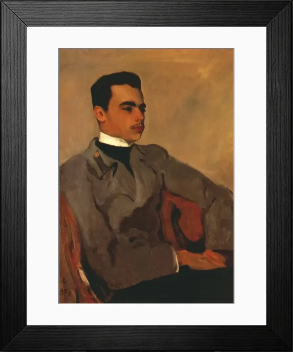 Framed Print : Portrait of Prince Nikolay Yusupov, Count Sumarokov-Elston (1883-1908), 1903. Artist: Serov, Valentin Alexandrovich (1865-1911) Framed Print : Portrait of Prince Nikolay Yusupov, Count Sumarokov-Elston (1883-1908), 1903. Artist: Serov, Valentin Alexandrovich (1865-1911)
