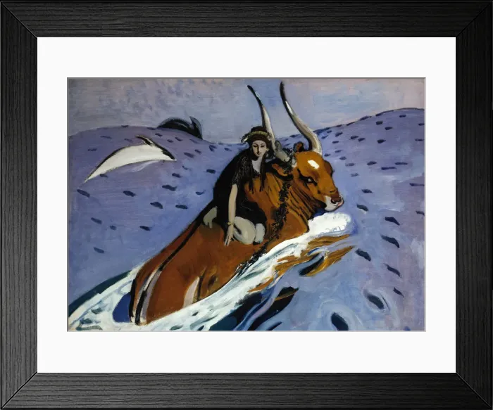 Framed Print : The Rape of Europa, 1910. Artist: Serov, Valentin Alexandrovich (1865-1911) Framed Print : The Rape of Europa, 1910. Artist: Serov, Valentin Alexandrovich (1865-1911)