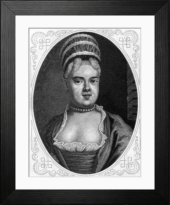 Framed Print : Portrait of Natalia Fyodorovna Lopukhina (1699-1763), c. 1880. Artist: Seryakov, Lavrenty Avksentyevich (1824-1881) Framed Print : Portrait of Natalia Fyodorovna Lopukhina (1699-1763), c. 1880. Artist: Seryakov, Lavrenty Avksentyevich (1824-1881)
