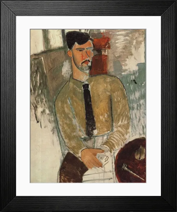 Framed Print : Portrait of Henri Laurens (1885-1954), 1915 Framed Print : Portrait of Henri Laurens (1885-1954), 1915