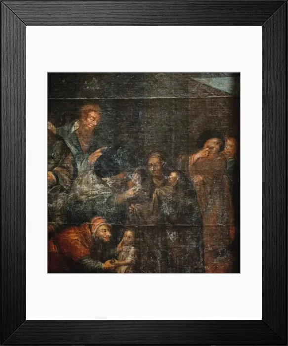 Framed Print : Blood libel (Detail), First third of 18th cen Framed Print : Blood libel (Detail), First third of 18th cen