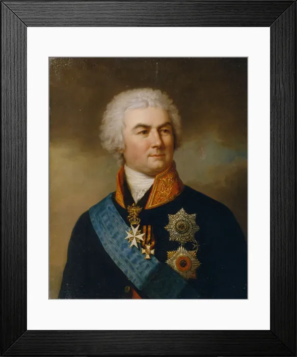 Framed Print : Portrait of Count Pyotr Zavadovsky (1739?1812). Artist: Shchukin, Stepan Semyonovich (1762-1828) Framed Print : Portrait of Count Pyotr Zavadovsky (1739?1812). Artist: Shchukin, Stepan Semyonovich (1762-1828)