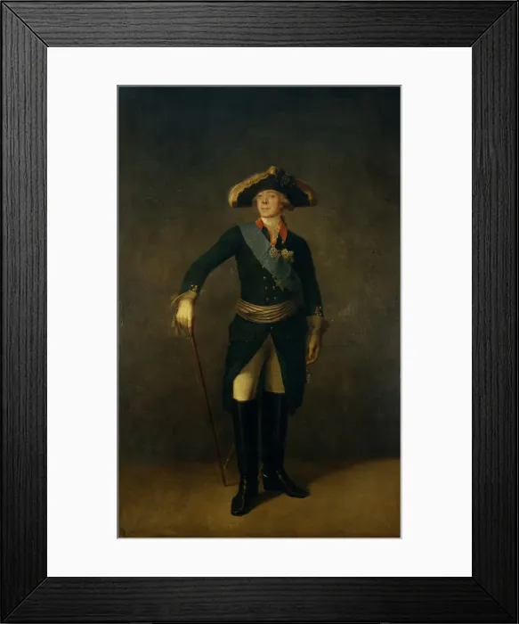 Framed Print : Portrait of the Emperor Paul I of Russia (1754-1801), 1797. Artist: Shchukin, Stepan Semyonovich (1762-1828) Framed Print : Portrait of the Emperor Paul I of Russia (1754-1801), 1797. Artist: Shchukin, Stepan Semyonovich (1762-1828)
