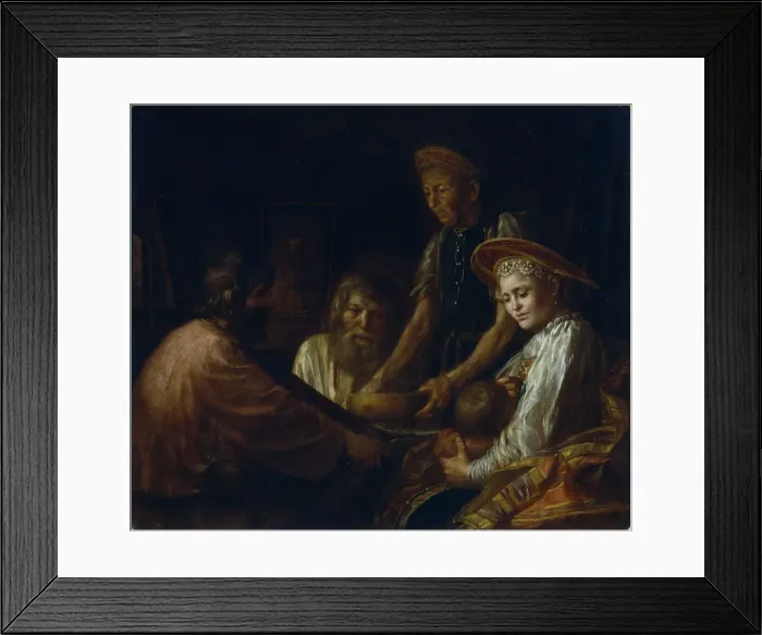 Framed Print : Peasant Meal, 1774. Artist: Shibanov, Mikhail (?-after 1789) Framed Print : Peasant Meal, 1774. Artist: Shibanov, Mikhail (?-after 1789)