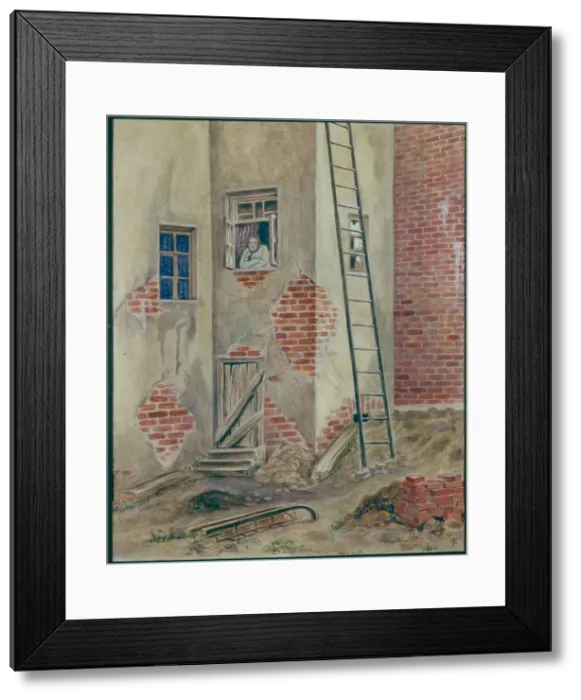 Framed Print : Stage design for the play The Lower Depths by M. Gorky, 1902. Artist: Simov, Viktor Andreyevich (1858-1935) Framed Print : Stage design for the play The Lower Depths by M. Gorky, 1902. Artist: Simov, Viktor Andreyevich (1858-1935)