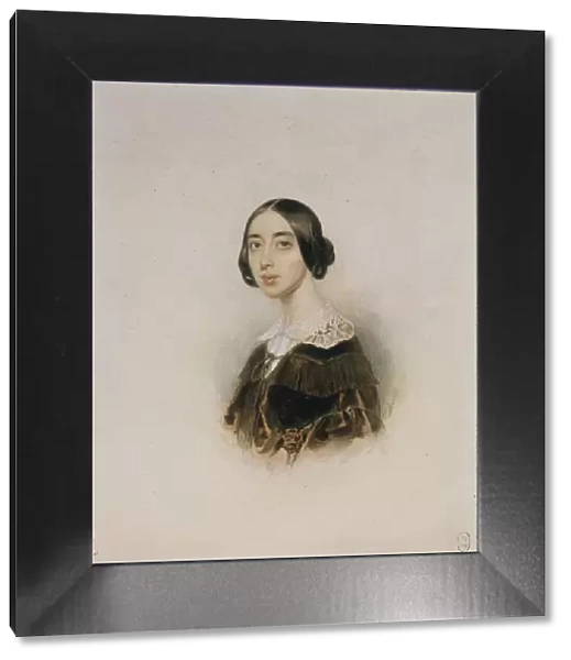 Portrait of the singer and composer Michelle Pauline Viardot-Garcia (1821-1910), 1843-1845. Artist: Sokolov, Pyotr Fyodorovich (1791-1848)