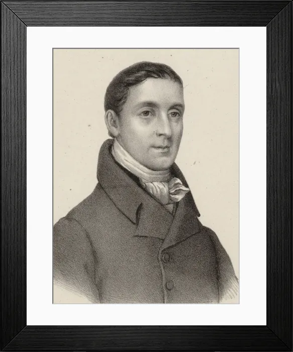 Framed Print : Portrait of the composer Johann Baptist Cramer (1771-1858), 1835 Framed Print : Portrait of the composer Johann Baptist Cramer (1771-1858), 1835