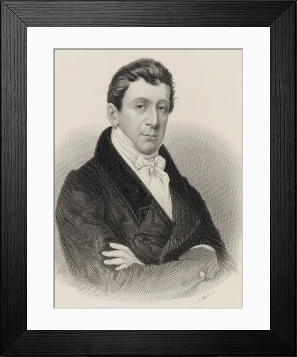Framed Print : Portrait of the composer Johann Baptist Cramer (1771-1858), 1820 Framed Print : Portrait of the composer Johann Baptist Cramer (1771-1858), 1820