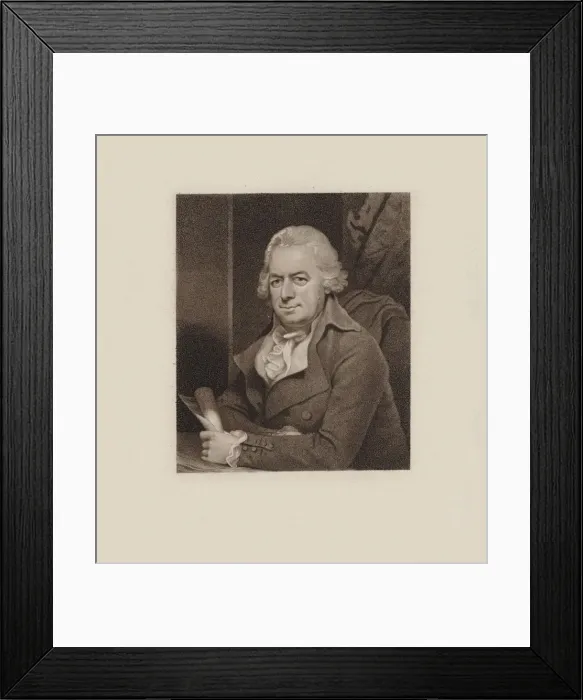 Framed Print : Portrait of the composer Wilhelm Cramer (1746-1799), 1794 Framed Print : Portrait of the composer Wilhelm Cramer (1746-1799), 1794