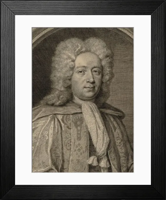 Framed Print : Portrait of the composer William Croft (1678-1727), 1715 Framed Print : Portrait of the composer William Croft (1678-1727), 1715