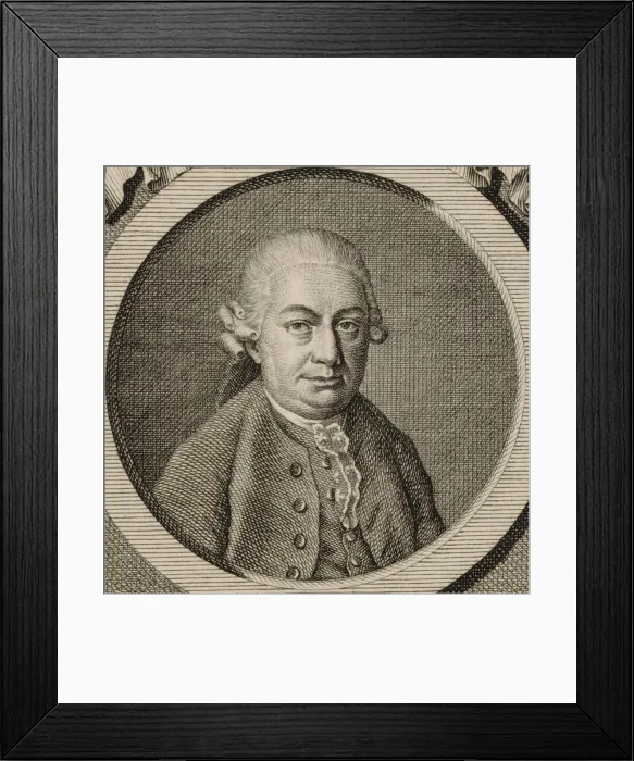 Framed Print : Portrait of the composer Carl Philipp Emanuel Bach (1714-1788) Framed Print : Portrait of the composer Carl Philipp Emanuel Bach (1714-1788)