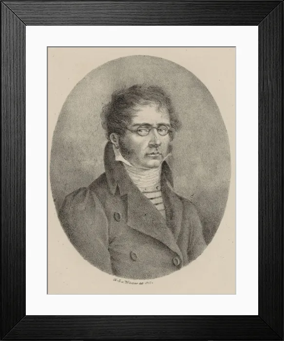 Framed Print : Portrait of the composer Franz Danzi (1763-1826), 1817 Framed Print : Portrait of the composer Franz Danzi (1763-1826), 1817