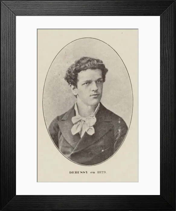 Framed Print : Portrait of the composer Claude Debussy (1862-1918), 1879 Framed Print : Portrait of the composer Claude Debussy (1862-1918), 1879