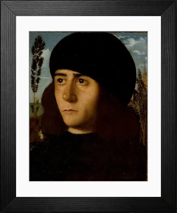 Framed Print : Portrait of an young man, ca 1501-1502