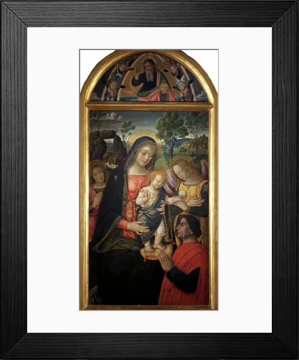 Framed Print : Madonna della Pace, ca 1489 Framed Print : Madonna della Pace, ca 1489