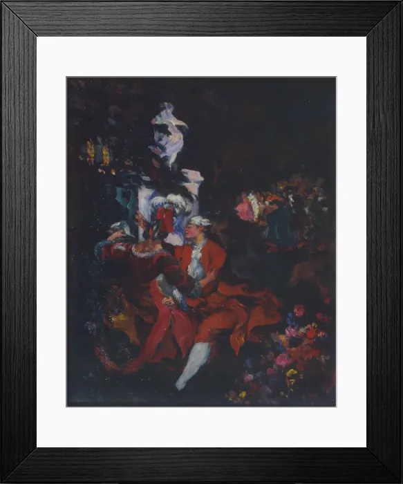 Framed Print : Harlequins, 1913. Artist: Somov, Konstantin Andreyevich (1869-1939) Framed Print : Harlequins, 1913. Artist: Somov, Konstantin Andreyevich (1869-1939)
