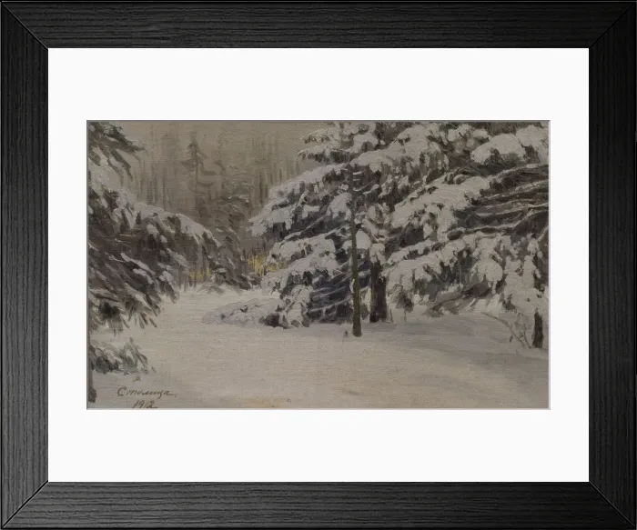 Framed Print : Winter on the islands of Saint Petersburg, 1912. Artist: Stolitsa, Evgeni Ivanovich (1870-1929)