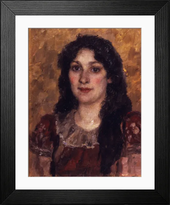 Framed Print : Portrait of the artists wife, 1888. Artist: Surikov, Vasili Ivanovich (1848-1916) Framed Print : Portrait of the artists wife, 1888. Artist: Surikov, Vasili Ivanovich (1848-1916)