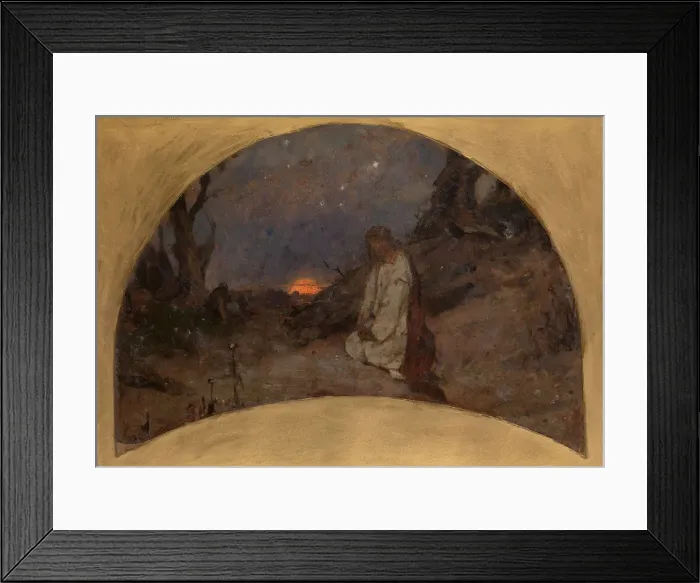 Framed Print : The Agony in the Garden (Sketch for the St Volodymyrs Cathedral in Kiev), 1886. Artist: Svedomsky, Pavel Alexandrovich (1849-1904) Framed Print : The Agony in the Garden (Sketch for the St Volodymyrs Cathedral in Kiev), 1886. Artist: Svedomsky, Pavel Alexandrovich (1849-1904)