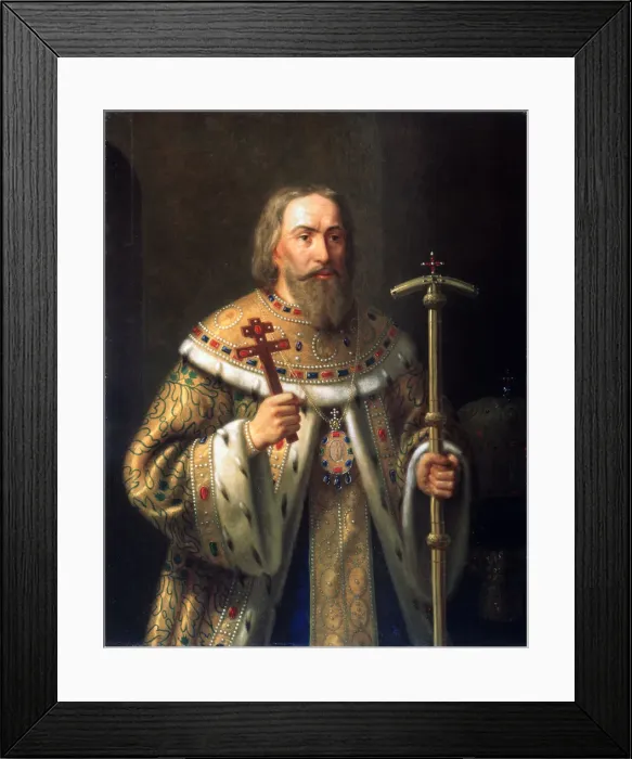 Framed Print : Portrait of Patriarch Filaret of Moscow (Fyodor Nikitich Romanov) (1553-1633), Mid of the 19th cen Artist: Tiutriumov, Nikanor Leontievich (1821-1877) Framed Print : Portrait of Patriarch Filaret of Moscow (Fyodor Nikitich Romanov) (1553-1633), Mid of the 19th cen Artist: Tiutriumov, Nikanor Leontievich (1821-1877)