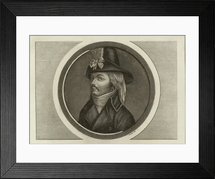 Framed Print : Francois-Athanase de Charette de la Contrie (1763-1796), 1798 Framed Print : Francois-Athanase de Charette de la Contrie (1763-1796), 1798