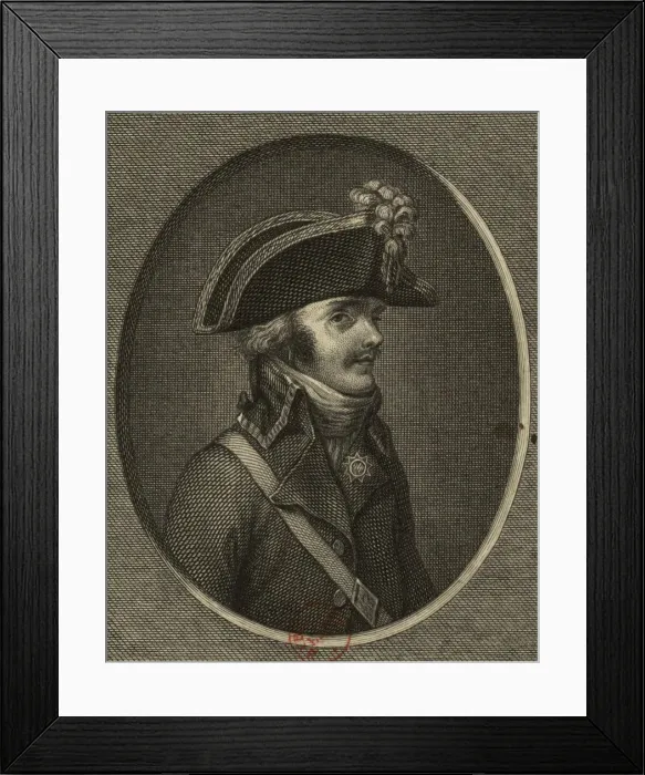 Framed Print : Francois-Athanase de Charette de la Contrie (1763-1796), 1796-1797 Framed Print : Francois-Athanase de Charette de la Contrie (1763-1796), 1796-1797