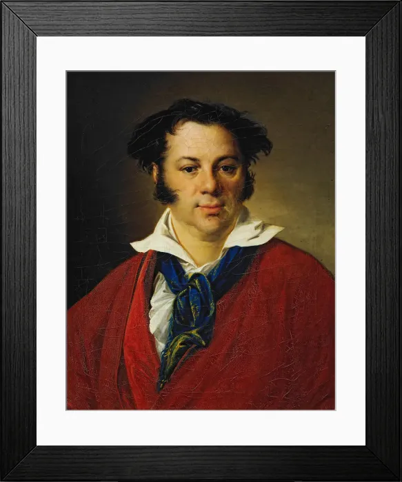 Framed Print : Portrait of Konstantin Ravich, 1823. Artist: Tropinin, Vasili Andreyevich (1776-1857) Framed Print : Portrait of Konstantin Ravich, 1823. Artist: Tropinin, Vasili Andreyevich (1776-1857)