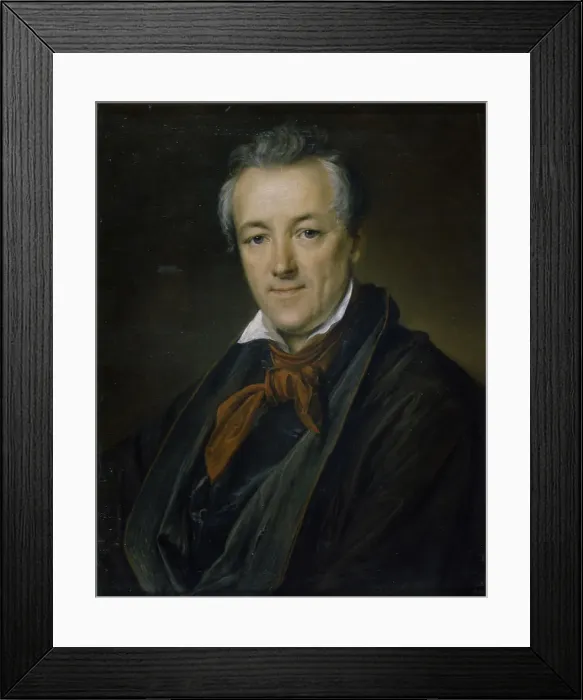 Framed Print : Portrait of the painter Pyotr Fyodorovich Sokolov (1791-1848), 1833. Artist: Tropinin, Vasili Andreyevich (1776-1857) Framed Print : Portrait of the painter Pyotr Fyodorovich Sokolov (1791-1848), 1833. Artist: Tropinin, Vasili Andreyevich (1776-1857)