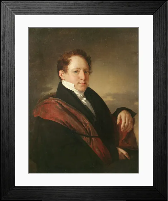 Framed Print : Portrait of the writer Stepan Dmitrievich Nechaev (1792-1860), 1830. Artist: Tropinin, Vasili Andreyevich (1776-1857) Framed Print : Portrait of the writer Stepan Dmitrievich Nechaev (1792-1860), 1830. Artist: Tropinin, Vasili Andreyevich (1776-1857)