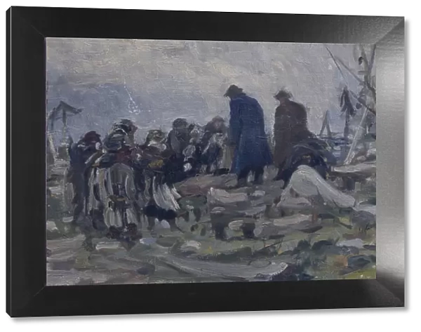 A Peasant Funeral. Artist: Tvorozhnikov, Ivan Ivanovich (1848-1919)