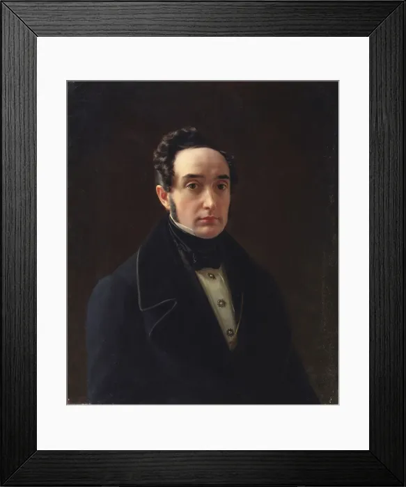 Framed Print : Portrait of Vladimir Ivanovich Panayev (1792-1859). Artist: Tyranov, Alexei Vasilyevich (1808-1859) Framed Print : Portrait of Vladimir Ivanovich Panayev (1792-1859). Artist: Tyranov, Alexei Vasilyevich (1808-1859)