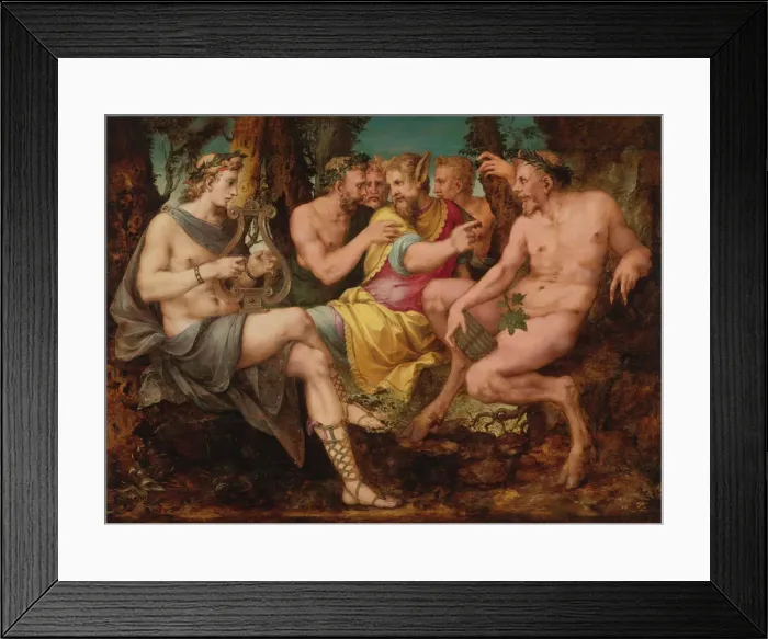 Framed Print : The Judgment Of Midas, First Half of 16th cen Framed Print : The Judgment Of Midas, First Half of 16th cen