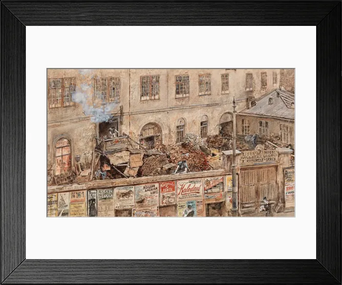 Framed Print : The Kitschelt iron foundry at the Skodagasse in Vienna, 1898 Framed Print : The Kitschelt iron foundry at the Skodagasse in Vienna, 1898