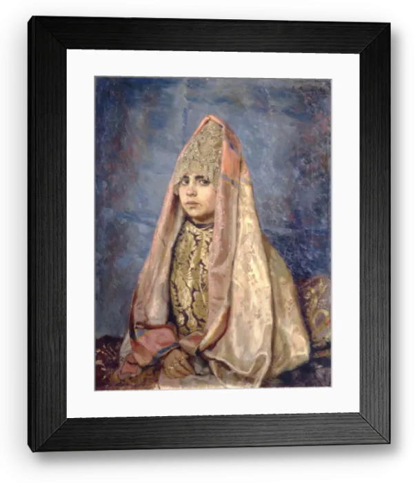 Framed Print : Boyars Wife, 1884. Artist: Vasnetsov, Viktor Mikhaylovich (1848-1926) Framed Print : Boyars Wife, 1884. Artist: Vasnetsov, Viktor Mikhaylovich (1848-1926)