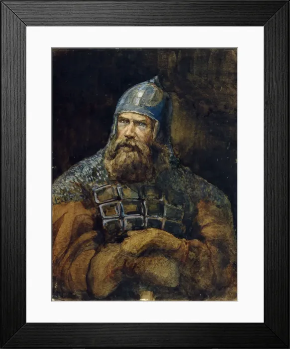 Framed Print : A Knight. Artist: Vasnetsov, Viktor Mikhaylovich (1848-1926) Framed Print : A Knight. Artist: Vasnetsov, Viktor Mikhaylovich (1848-1926)