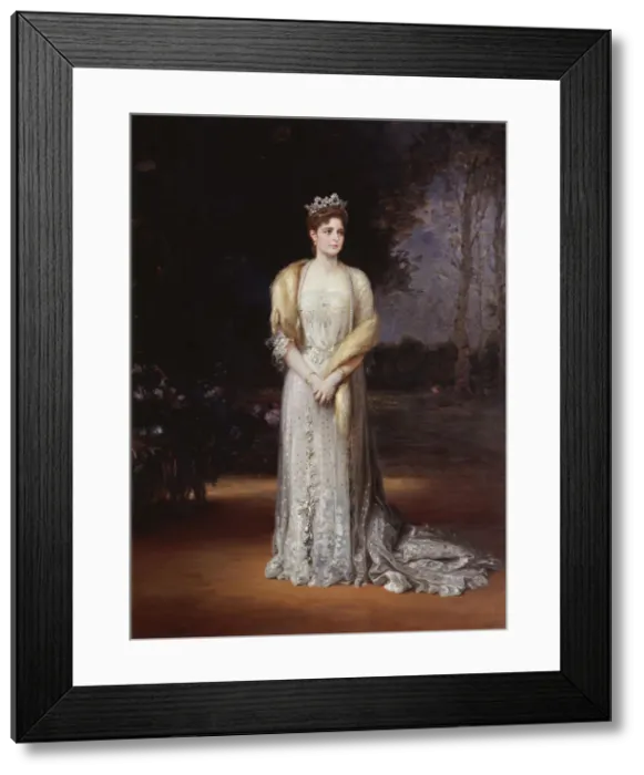 Framed Print : Portrait of Empress Alexandra Fyodorovna of Russia (1872-1918), the wife of Tsar Nicholas II, 1914. Artist: Veber, Jakov Jakovlevich (1870-after 1941) Framed Print : Portrait of Empress Alexandra Fyodorovna of Russia (1872-1918), the wife of Tsar Nicholas II, 1914. Artist: Veber, Jakov Jakovlevich (1870-after 1941)