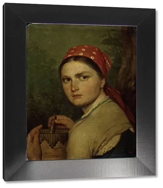 A Peasant Girl, c. 1824. Artist: Venetsianov, Alexei Gavrilovich (1780-1847)