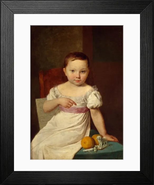 Framed Print : Portrait of Nastenka Khavskaya, 1826. Artist: Venetsianov, Alexei Gavrilovich (1780-1847) Framed Print : Portrait of Nastenka Khavskaya, 1826. Artist: Venetsianov, Alexei Gavrilovich (1780-1847)